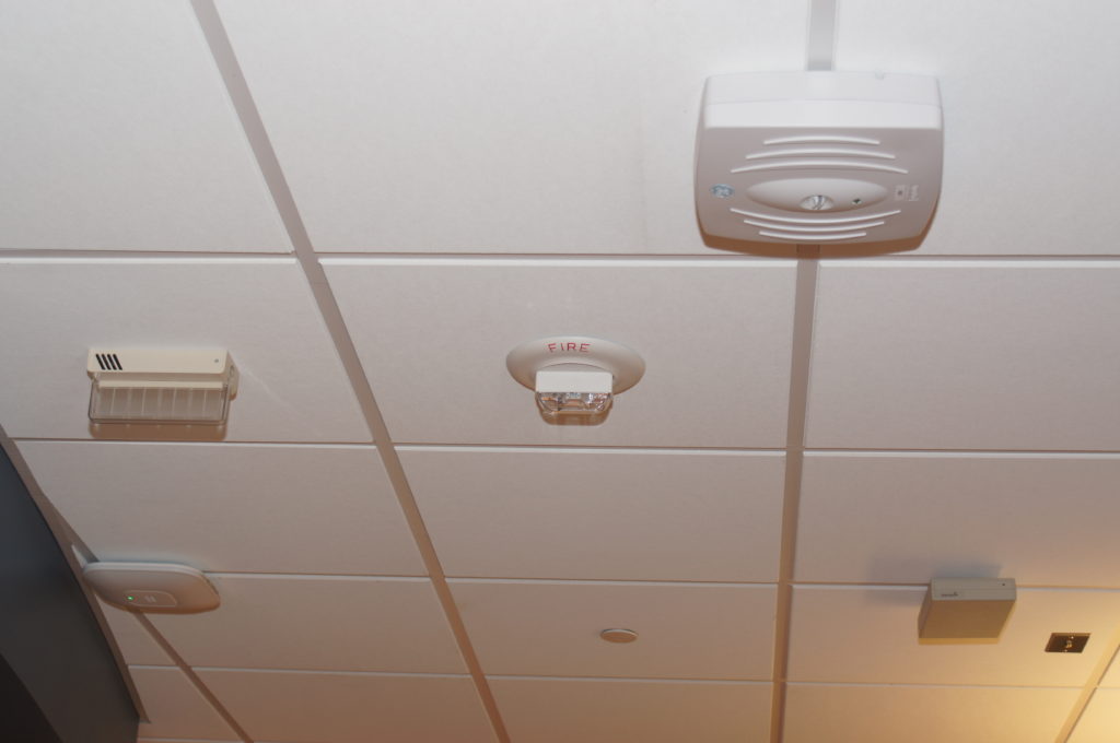 Business fire alarm sensors